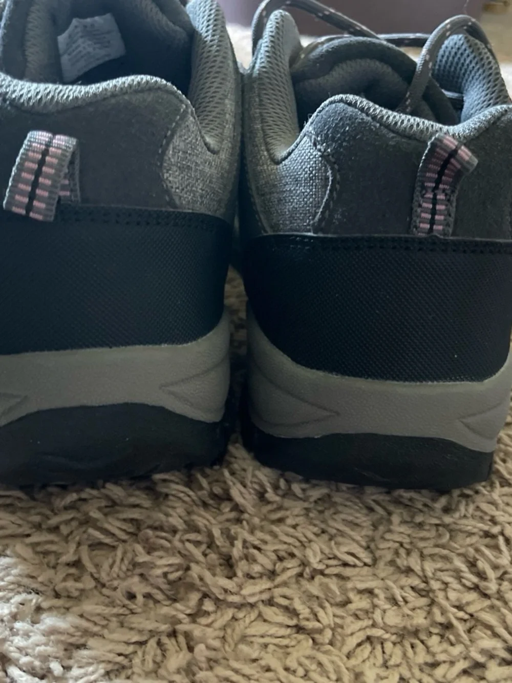 Northside Gray and Black Women's Athletic Hiking Shoes